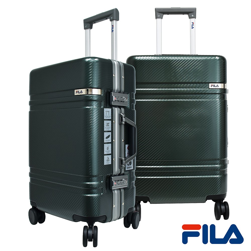 FILA 碳纖維飾紋2代系列鋁框行李箱/旅行箱(另有福利品釋出)