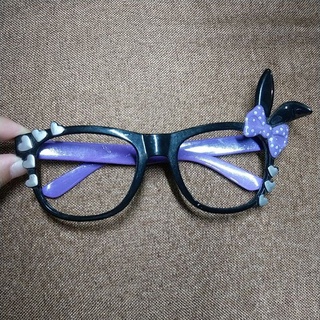 【造型眼鏡】蝴蝶結 兔耳朵 造型黑框眼鏡