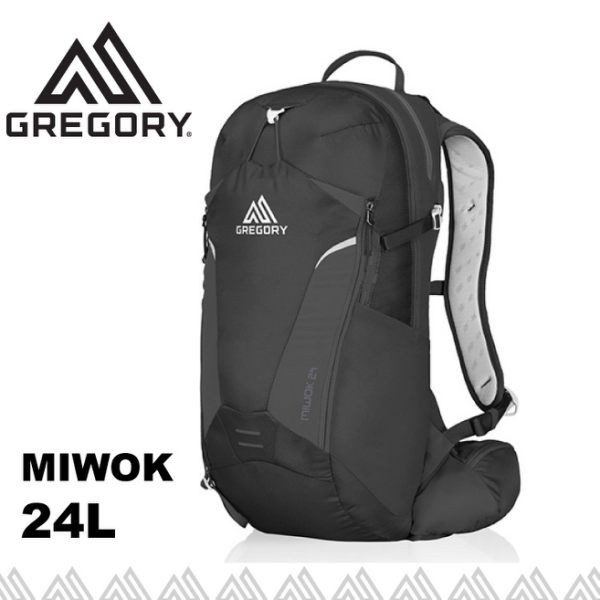 【GREGORY 美國 MIWOK 24 多功能電腦背包《風暴黑》24L】68384/雙肩背包/後背包/旅行//悠遊山水