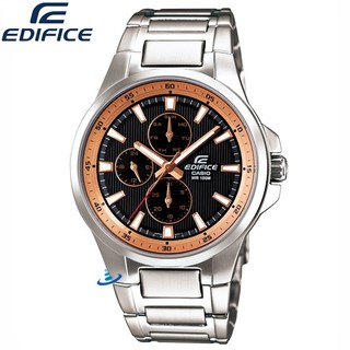 【金響鐘錶】全新CASIO EF-342D-1A5,公司貨,EDIFICE,時尚男錶,三針三眼,星期日期24小時