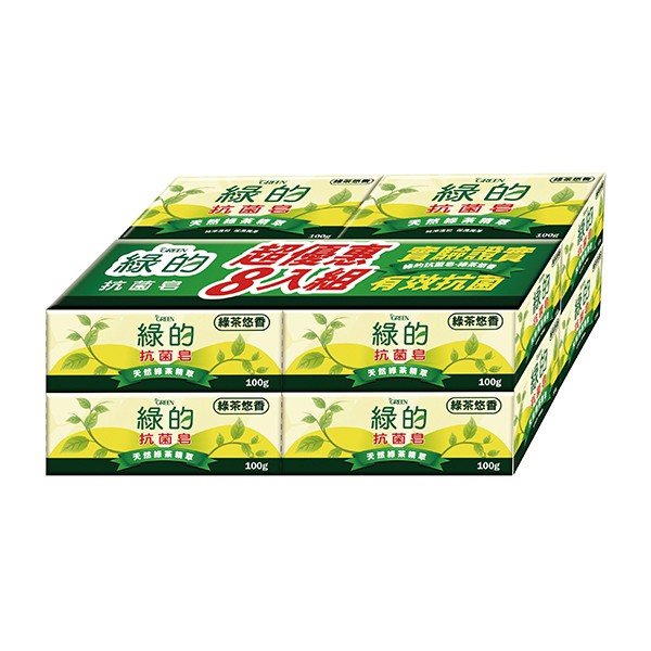綠的抗菌皂8入 綠茶悠香 大潤發 蝦皮購物