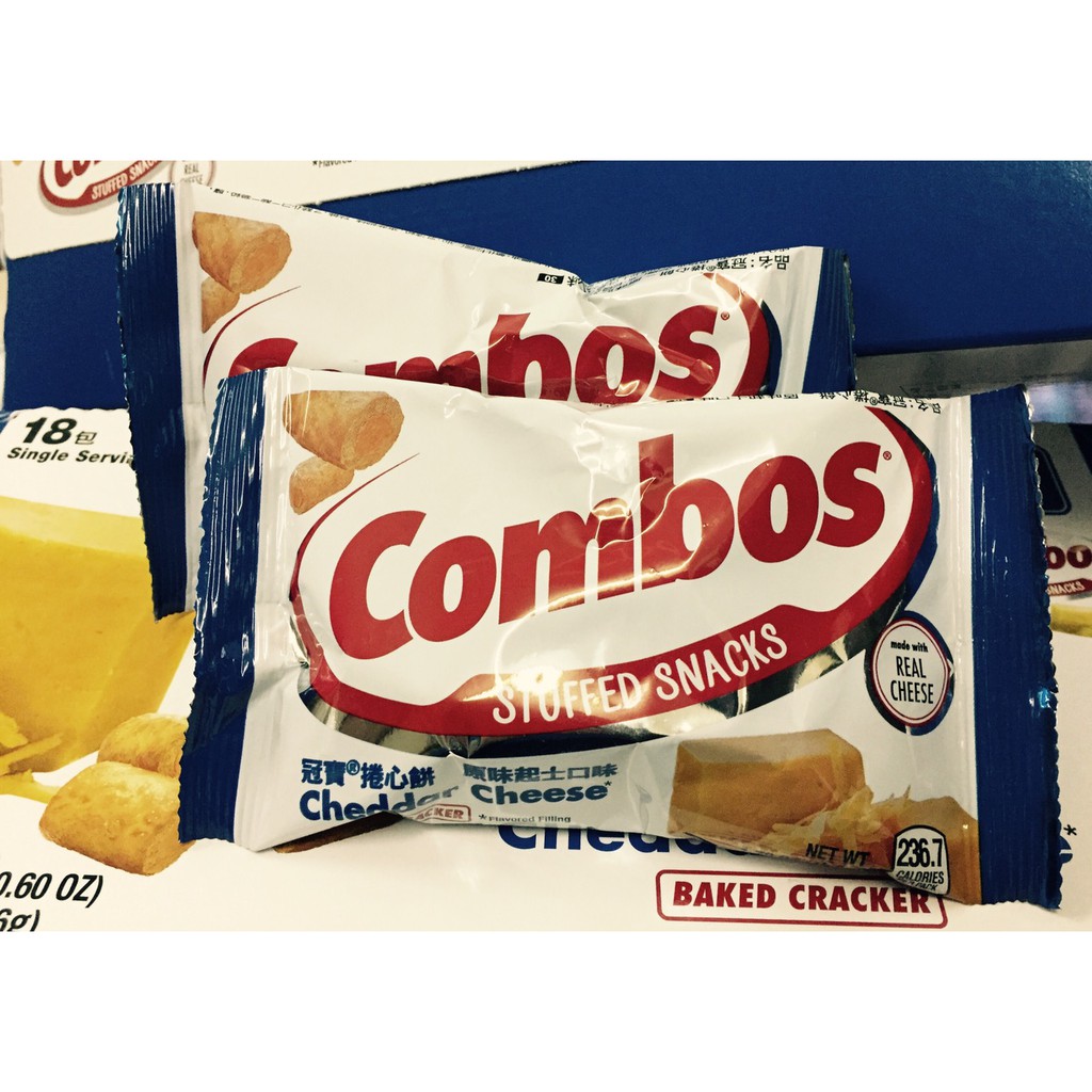 冠寶 起司捲心餅 Combos Cheese Cracker 48.2公克獨享包，香脆包覆鹹味起司醬