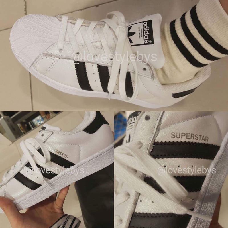 Adidas Originals Superstar 韓國限定珠光白限時特價 蝦皮購物