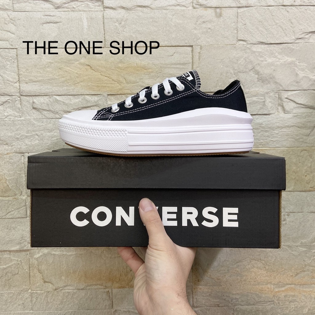 TheOneShop Converse MOVE 黑色 黑白 厚底 增高 厚底鞋 輕量 低筒 帆布鞋 570256C