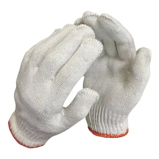 一雙6$ 手神棉紗手套 21兩工作手套 白色/灰色 工地手套 棉紗手套 6打72雙入