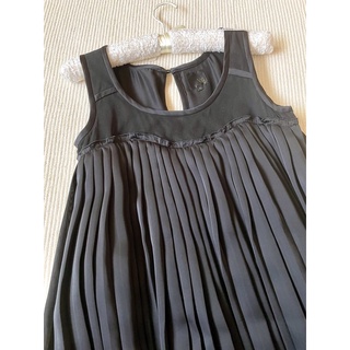 專櫃正品Vigny 日本製黑色無袖小洋裝小禮服