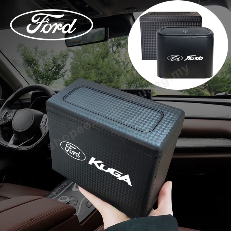 車用垃圾桶掛式收納盒 適用福特Ford Kuga Focus Fiesta Escape 汽車置物桶 車用垃圾桶