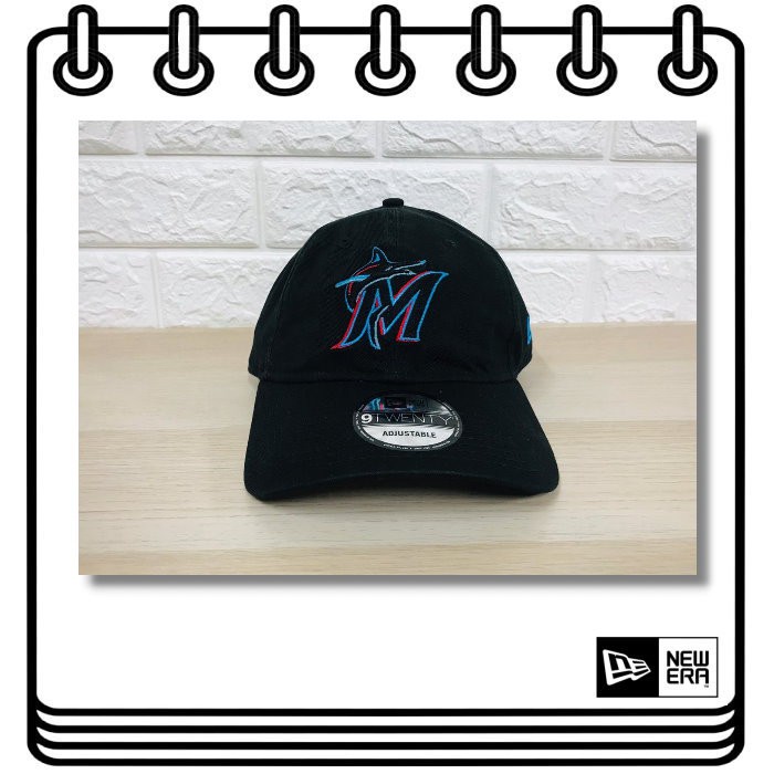 【Drawer】NEW ERA MLB 9TWENTY CAP 邁阿密馬林魚 棒球帽 帽子 大聯盟 可調式環扣 美國限定