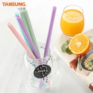 矽膠吸管環保吸管珍珠奶茶可用馬卡龍色