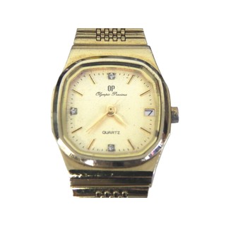 時尚女錶 [OP-6807-3HCB] Olym Pianus 奧柏 時尚方型金礸女錶/石英錶/中性錶