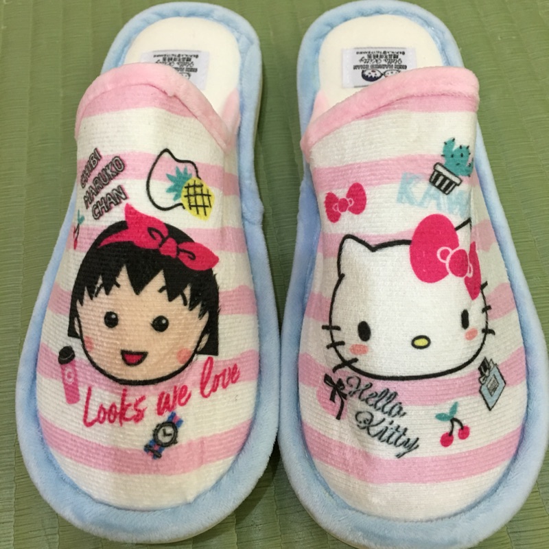 櫻桃小丸子&amp;Hello Kitty聯名款室內拖鞋