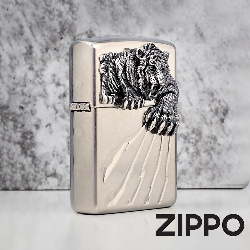 ZIPPO 裂爪猛虎防風打火機 韓國設計 官方正版 現貨 限量 禮物 送禮 刻字 客製化 終身保固 ZA-1-76A