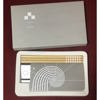 誠品生活 Eslite 2019精品【誠品生活書寫禮盒: 鉛筆+不鏽鋼書夾+筆記本】臺灣製