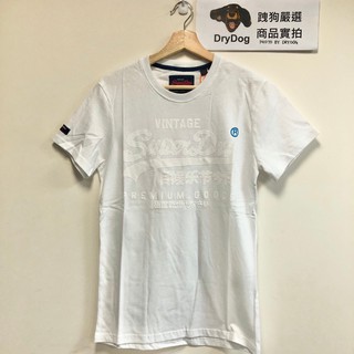 跩狗嚴選 極度乾燥 Superdry Logo T-Shirt 短袖 上衣 T恤 光學白 白色 素T 白T 全白 T21