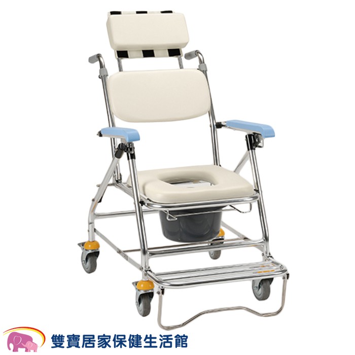均佳鋁合金背可調收合洗澡便器椅jcs 7 背可調角度馬桶椅便盆椅洗澡椅可收合馬桶椅有輪馬桶椅
