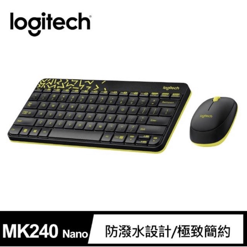 【Logitech 羅技】MK240 Nano 無線鍵鼠組（9.5成新）