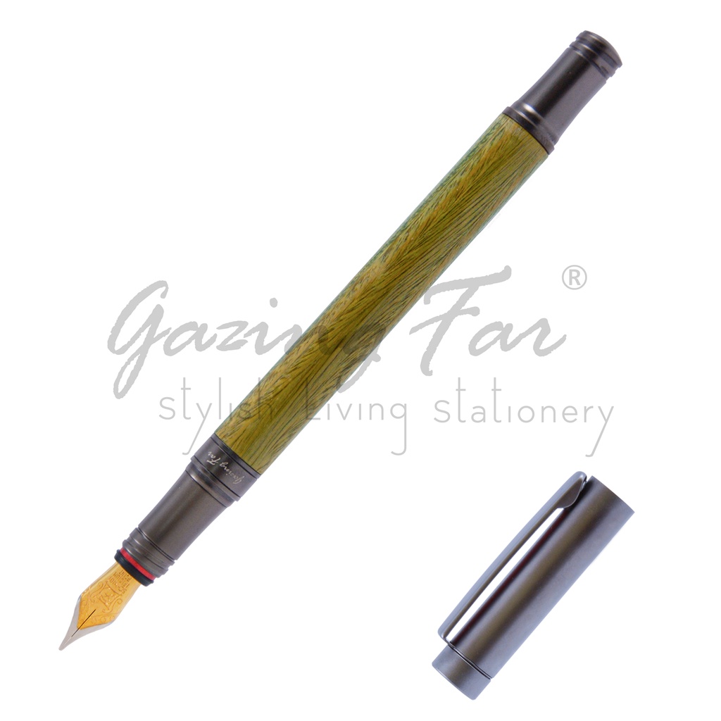 GazingFar® tm2™ 綠檀木鋼筆