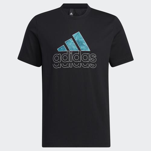 ADIDAS LOGO 男短袖T恤 休閒 棉 黑 KAORACER HE9912