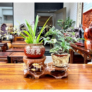 全新品<桌上型 柚木高低展示座>古典仿古實木傢俱 優質原木柚木整張製作 盆景架 藝品擺飾架