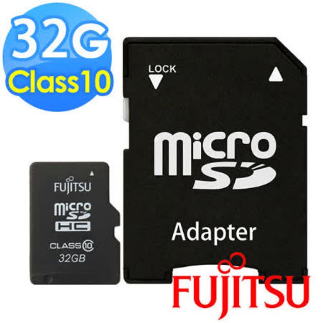 Fujitsu 富士通 32GB UHS-I MicroSDXC 記憶卡 (含轉卡)