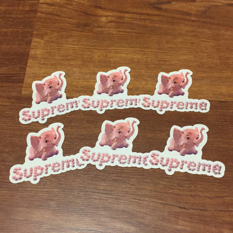 Supreme elephant sticker  象 小象 貼紙