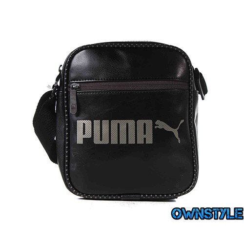 【OwnStyle】PUMA 中性側背包- 單肩 腰包 斜肩背包 手機 禮物 黑色 運動 霹靂 07453601(預購)
