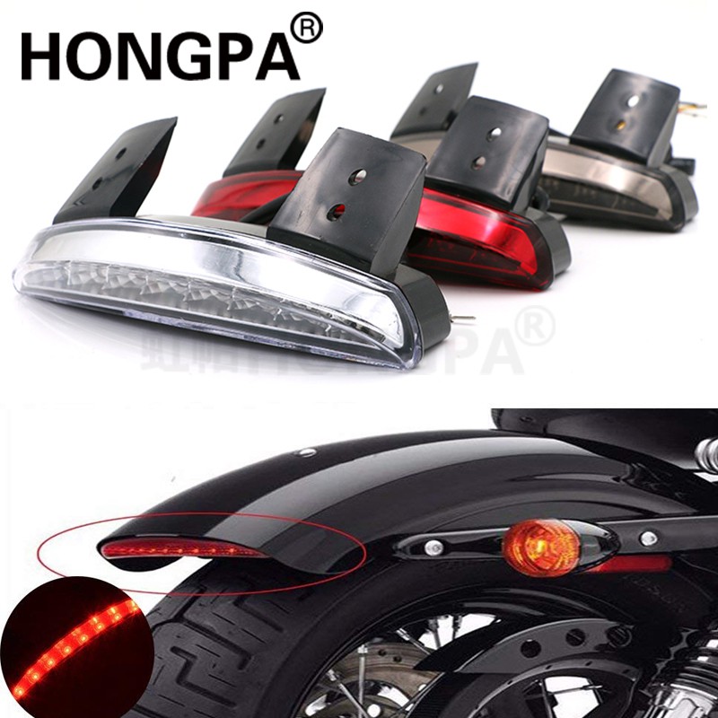 【HONGPA】機車改裝 復古尾燈 LED剎車燈 後尾燈 後土除 哈雷XL883N XL1200N X48 後土除燈