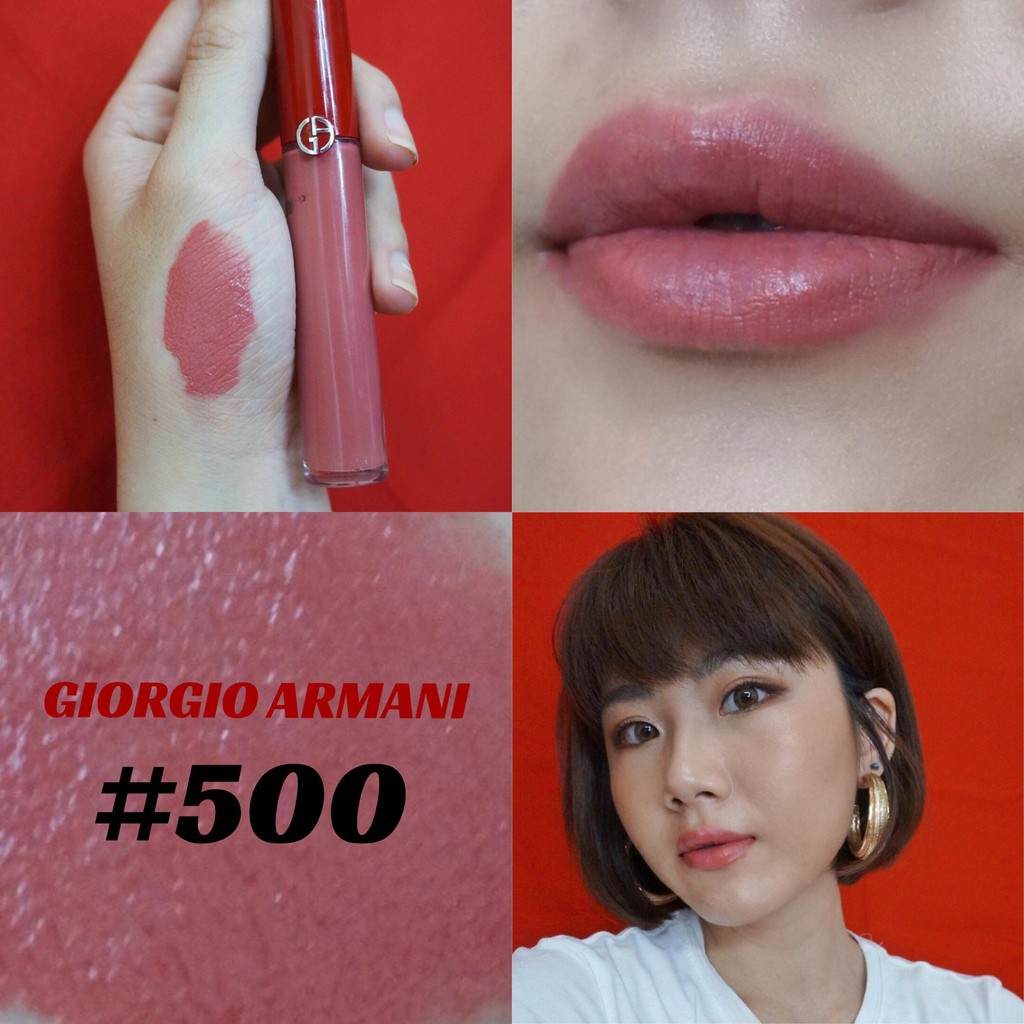 GIORGIO ARMANI奢華絲絨訂製唇萃Lip Maestro/GA唇萃/GA紅管 500