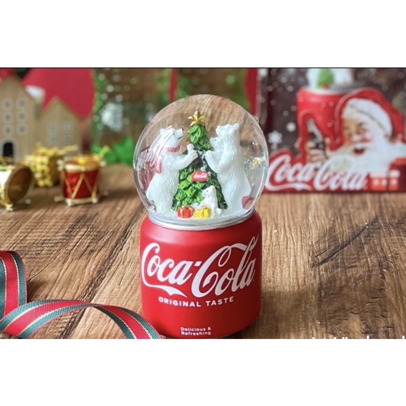 可口可樂水晶球 聖誕造型水晶球 限量 現貨 7-11