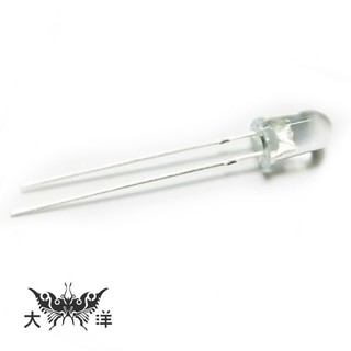 3mm 透明殼 高亮度 LED 二極管 (1000pcs/包) 0626 大洋國際電子