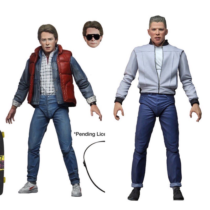 組合價 代理版 NECA 回到未來 馬蒂+畢夫 7吋 Back to The Future