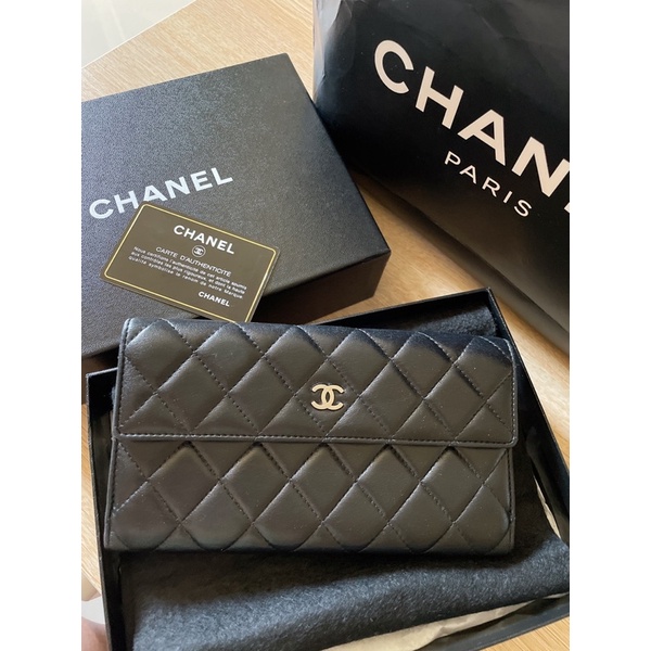 CHANEL正品羊皮發財皮夾 二手 無誠勿擾