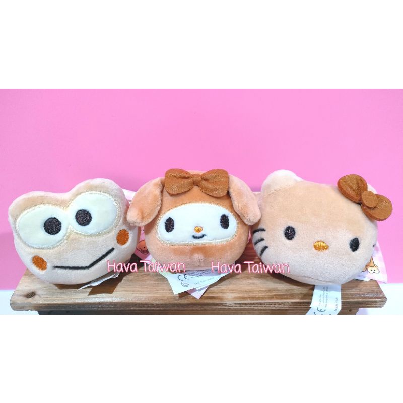 Hello Kitty 美樂蒂 大眼蛙 烤麵包造型 迷你玩偶娃娃 -0