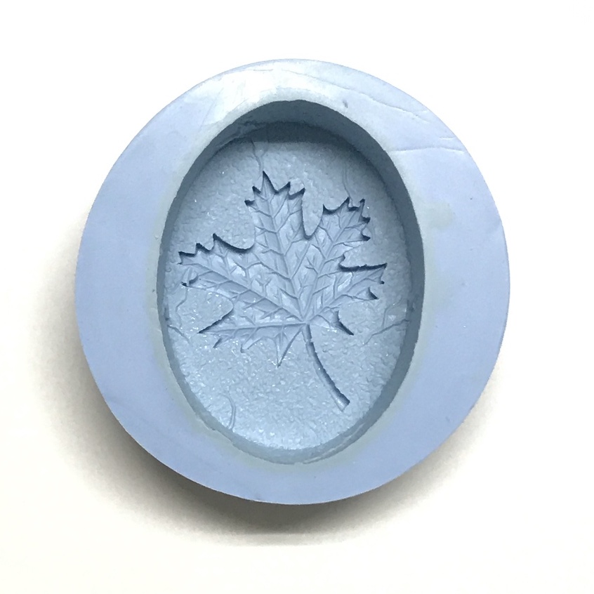 【二手】PPSOAP✨橢圓楓葉質感造型矽膠模🍁🍁🍁 正版皂模