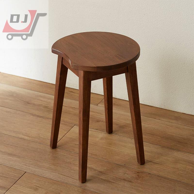 實木家具●日式圓凳創意圓缺口小凳子全實木家用餐桌凳木凳子梳妝凳餐廳矮凳