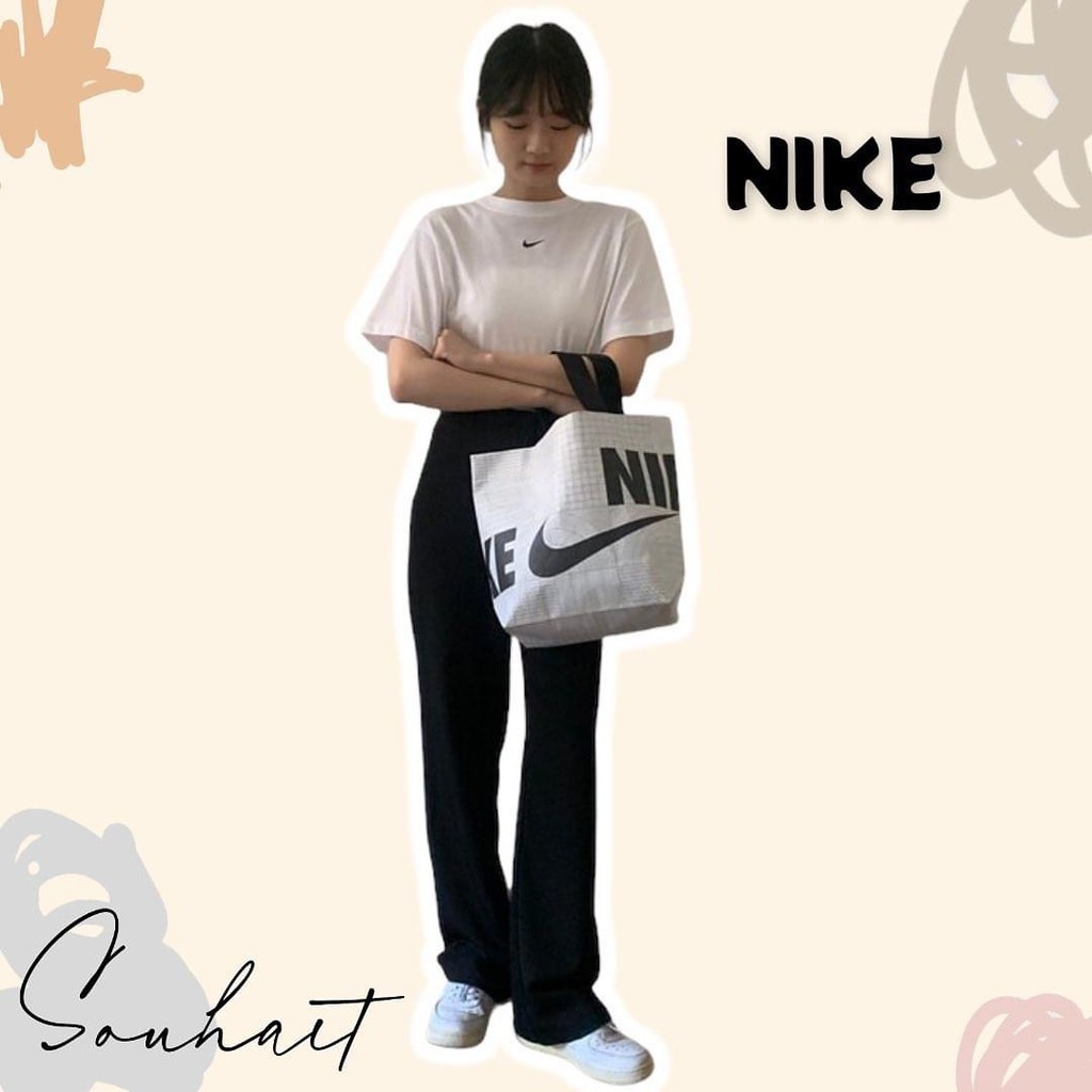 [SOUHAIT] Nike韓國限定 購物袋 收納包 環保袋 手提袋 包包 小包 環保包 大LOGO