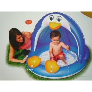 玩樂生活 美國INTEX 57418企鵝充氣戲水池 兒童戲水池 幼兒夏天玩水池 嬰兒遊戲球池(免費維修 瑕疵換新品)