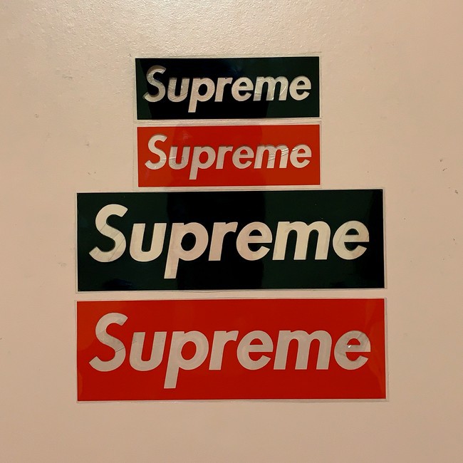 Supreme (立體) 貼紙 機車 汽車 轉印貼紙 防水貼紙 車身貼紙 造型貼紙 彩繪 牢固 紅底 黑底