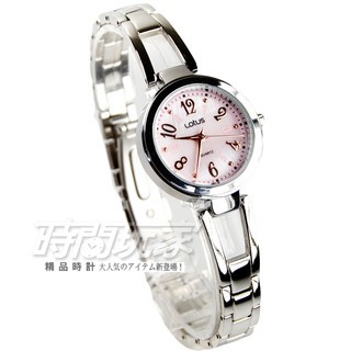 Lotus 時尚錶 日本機芯 魅力珍珠貝面流行腕錶 女錶 學生錶 防水手錶 05-T1106-09粉貝【時間玩家】手鍊錶