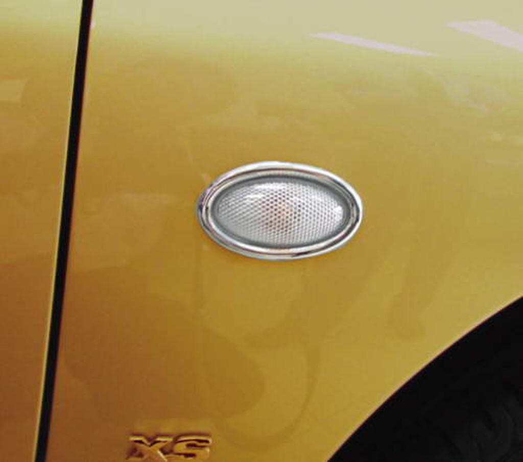 《※金螃蟹※》PEUGEOT 寶獅 206 鍍鉻側燈框 邊燈框 方向燈框 改裝 精品 配件 外銷法國 台灣製造