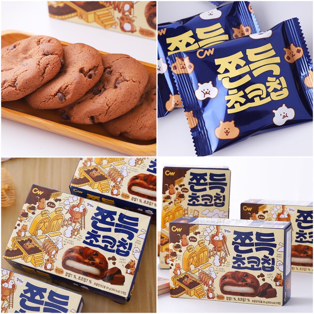 【象象媽咪】韓國 CW巧克力麻糬餅 CW巧克力餅乾 麻糬巧克力餅乾 麻糬餅