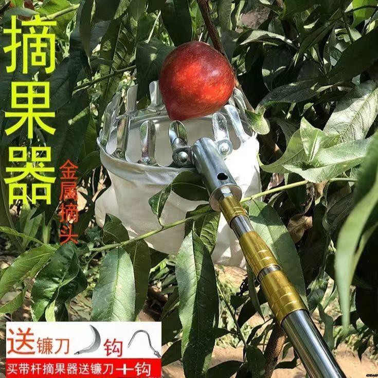 實惠好用伸縮桿摘水果采摘器枇杷棗柿子芒果高空摘果器摘果神器多功能采果 蝦皮購物