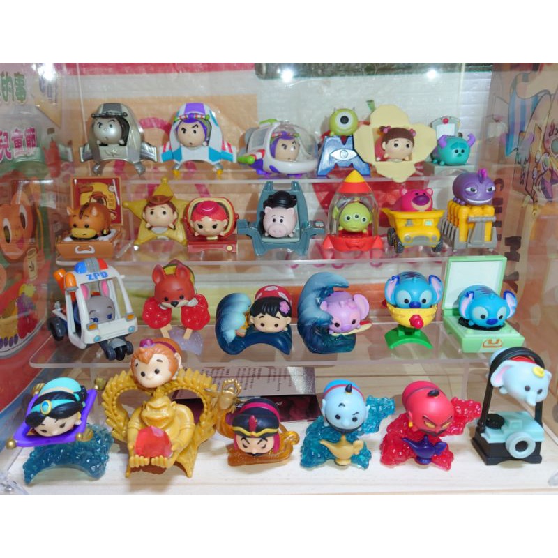 Tsum tsum 滋姆疊疊樂 場景公仔(小飛象、史迪奇、巴斯光年、阿布、三眼怪、阿拉丁)5