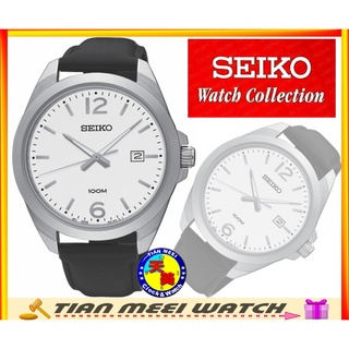 【全新原廠SEIKO】簡約設計大錶徑皮帶石英腕錶 SUR213P1【天美鐘錶店家直營】【下殺↘超低價有保固】