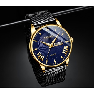 新款5色星期/日期顯示 米蘭錶帶 潮流藍 玫瑰金 流行 手錶.防水.日期顯示 防水手錶.造型男錶.男錶 手錶