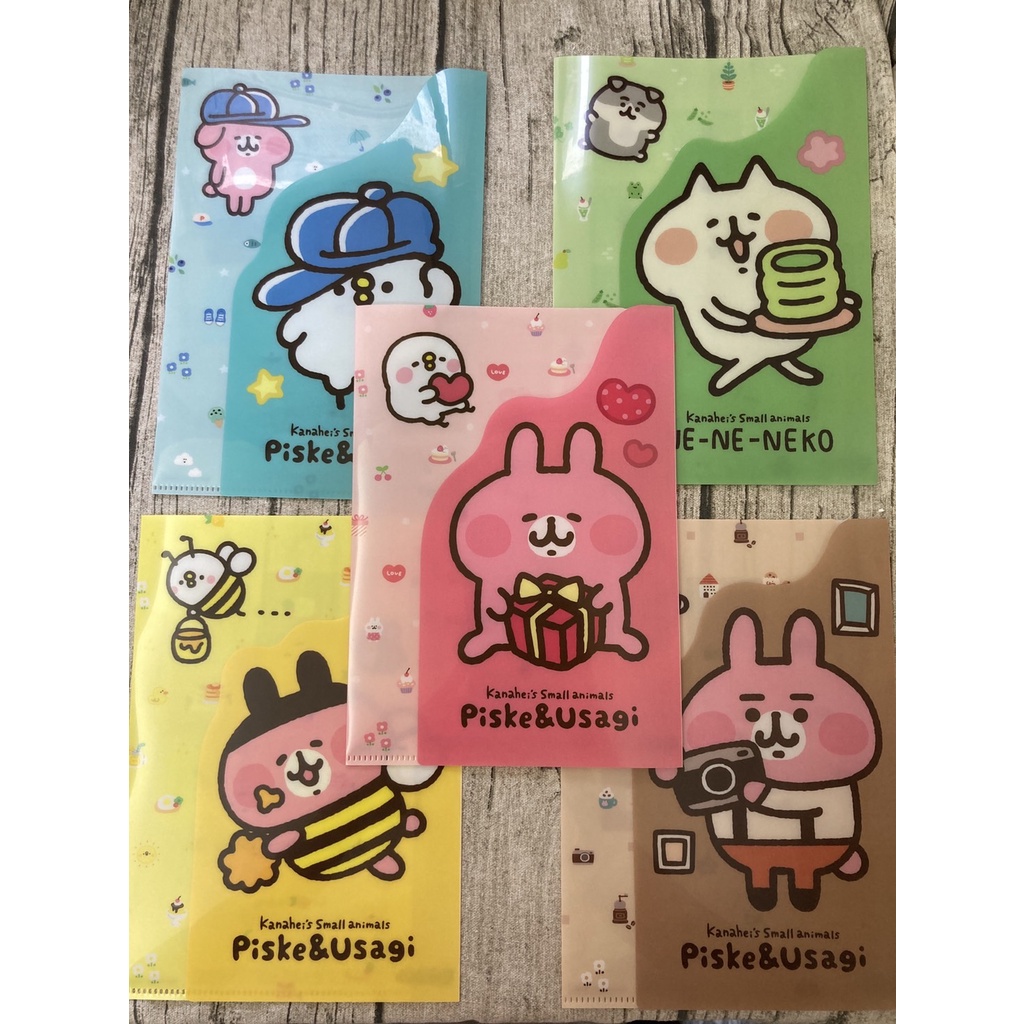 『現貨免運』日本 正版 卡娜赫拉 A5 文件夾 資料夾 兔兔 P助 可挑款 粉色 黃色 明治 全家 聯名 蜜蜂 非賣品