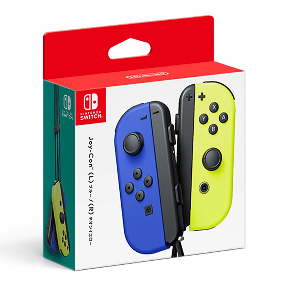 【Ecup 生活娛樂】NS 原廠 Joy-Con 控制器 (螢光藍/螢光黃)《台灣公司貨》