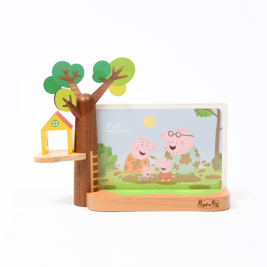 【知音文創】Wooderful life 佩佩豬的樹屋 4X6相框 粉紅豬小妹 Peppa pig