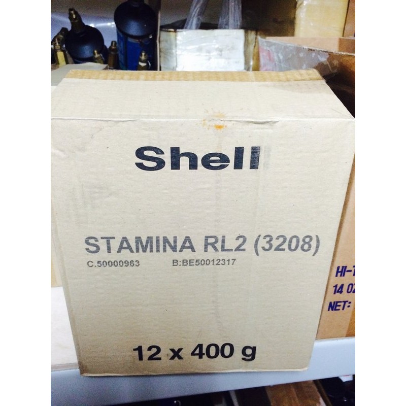 【殼牌Shell】高科技聚尿基潤滑脂、Stamina RL-2、12條裝/箱【軸承、培林-潤滑用】