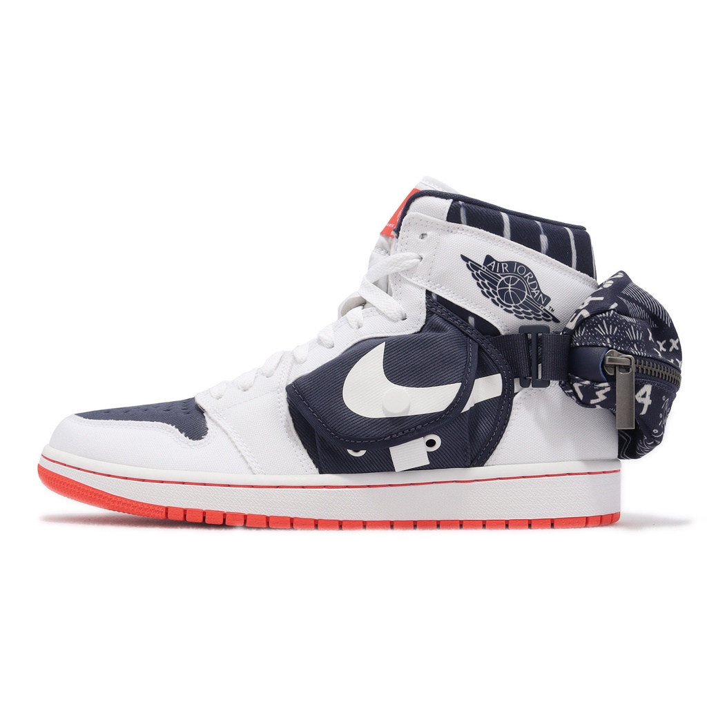 Nike Air Jordan 1 Utility Stash Quai 54 白 深藍【ACS】 DV1717100 蝦皮購物